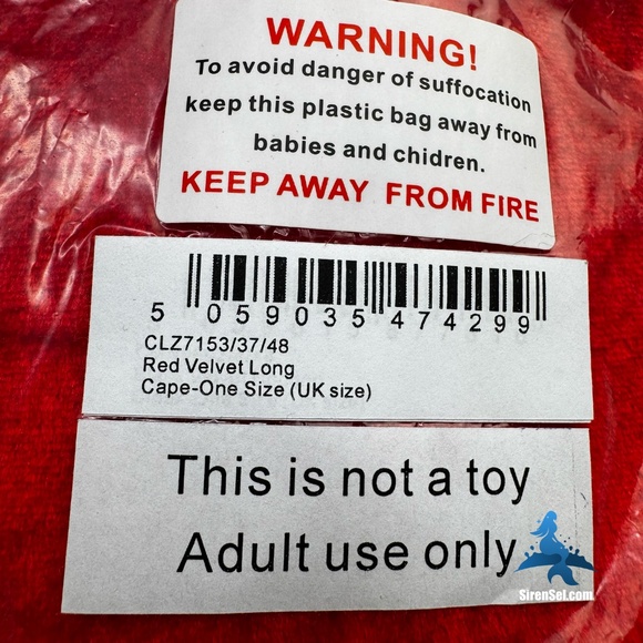 1178 NWT PrettyLittleThing Red Velvet Long Cape – One Size – Red - Picture 5 of 12